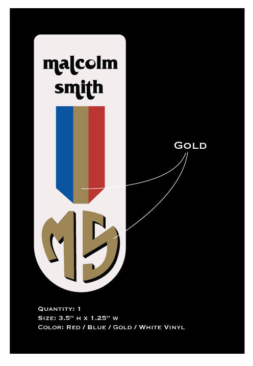 Malcom Smith Logo Decal