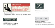 Bolens Schematic and Cutting Line Decals