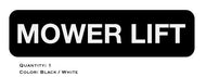 SEARS 1971 Custom 10XL Mower Lift Deck Decal
