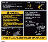 Simplicity Sunstar Transmission Cover “No Differential Lock” Decal