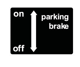 Simplicity Parking Brake Decal
