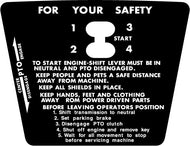 Simplicity Landlord 3400 shift decal