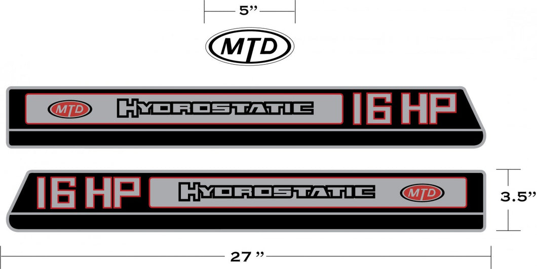 MTD Hydrostatic 16HP