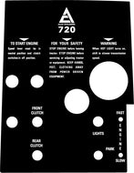 Allis Chalmers 720 Dash Decal