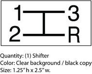 Simplicity landlord 1964 shift decal