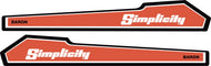 Simplicity Baron Lawn Tractor Hood decals