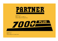 PARTNER chain saw housing decal