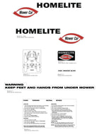 Homelite 1959 Mower Car Decal Kit