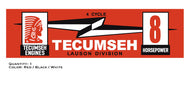 Tecumseh 8HP Decal