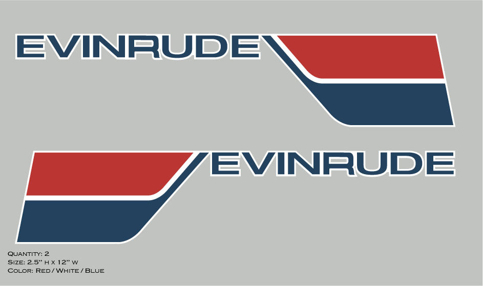 1974 Evinrude Motor Cap decal