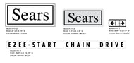 E-Z Start Chain Drive Decals