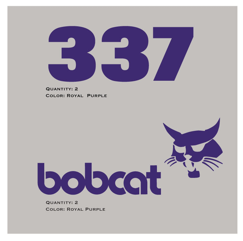 Bobcat 337 Decals