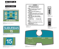 SEARS Suburban 15 Decal Kit