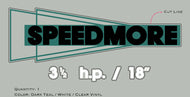 SPEEDMORE Mower Decal