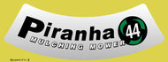 JD Piranha Mulching Mower 44 Decals