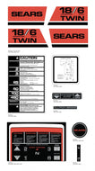 SEARS 1977 18/6 Twin Decal kit
