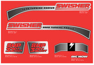Swisher Ride King 8hp Mower Decals