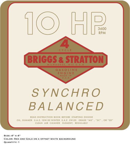 Briggs and Stratton Synchro Balanced