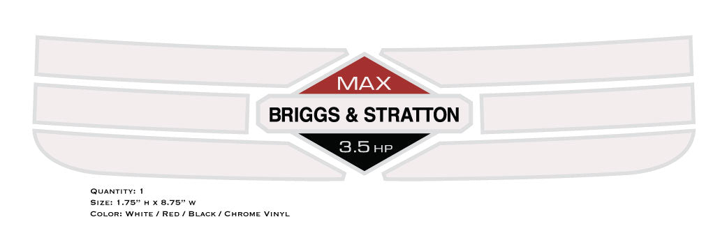 Briggs & Stratton 3.5hp Engine Decal