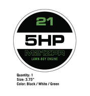 Lawn Boy 5HP M21ZPR Decal
