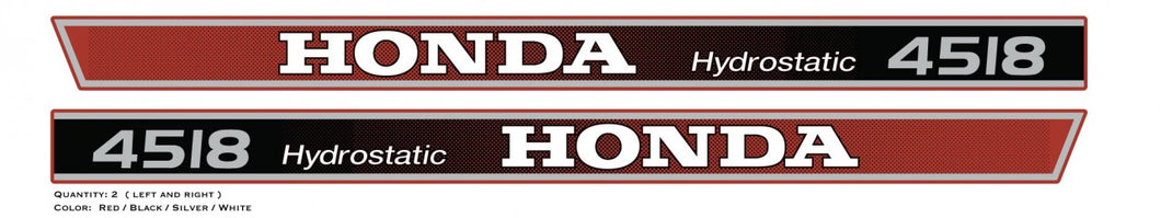 Honda 4518 Hood Decals