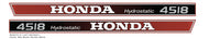 Honda 4518 Hood Decals