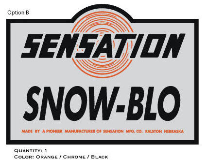 Sensation Sno-Blo Decal – Vintage Reproductions