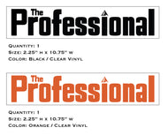 The Professional Mower Decals