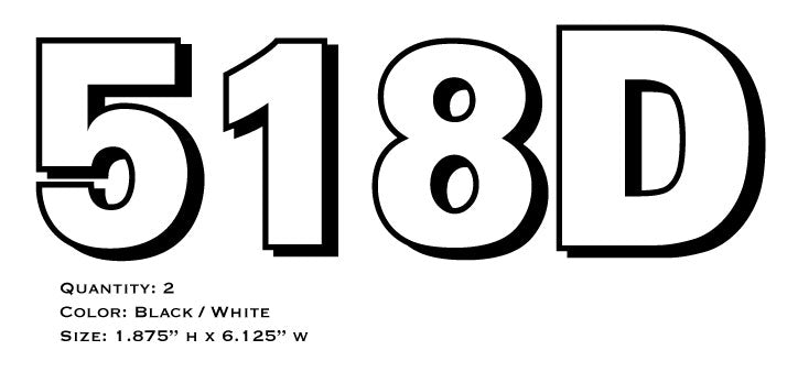 PJ 518D Trailer Decal – Vintage Reproductions