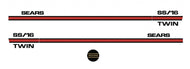 SEARS 19733 -1975 SS/16 Twin Hood Decals