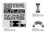MTD 960 Shifter Decals
