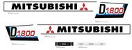 Mitsubushi D1800 Tractor Decals