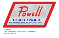 Powell Challenger mini bike decal