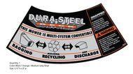 Snapper Dura-Steel Deck Decal