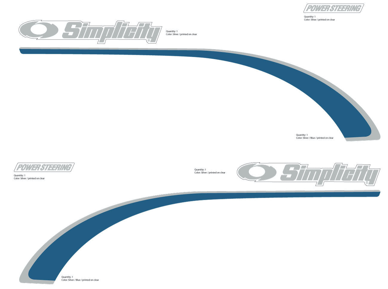 Simplicity Sovereign Landlord DLX 23V-twin Hood Decals – Vintage ...