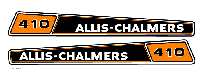 Allis Chalmers 410 Hood Decal