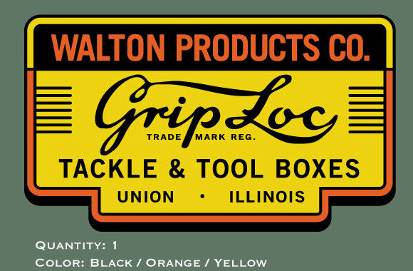 Grip-Loc Tackle and Tool Box Decal