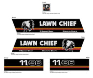 Lawn Chief 11/36 Lawn Mower Decal kit