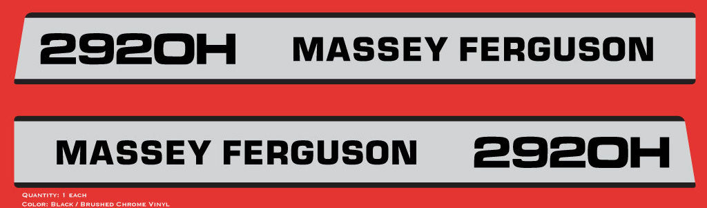 Massey Ferguson 2920H Hood Decals