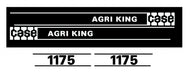 Case AGRI KING 1175 White Decal