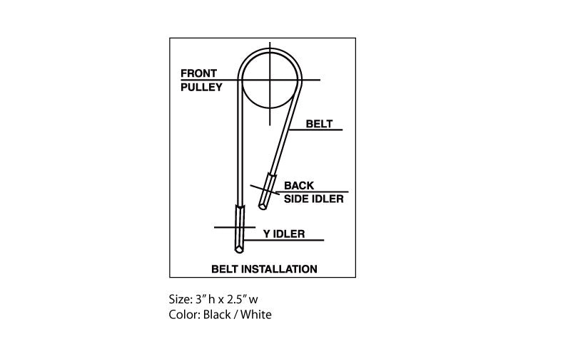 Allis Chalmers / Simplicity Belt Installation Decal