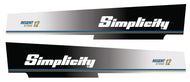 Simplicity 1995 Regent 12hp Hood Decals
