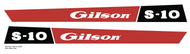 Gilson Tractor S-10 Hood Decals
