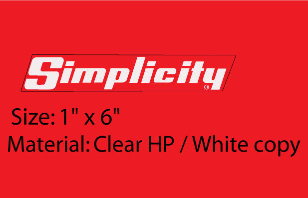 Simplicity series White Logo  6