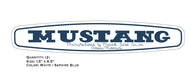 Mustang Lawnmower hood decals