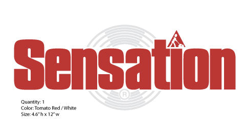 Sensation Large Logo Decal