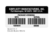 Simplicity Manufacturing Package Decal