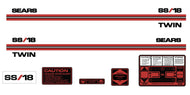 SEARS SS/18 Twin Decal Kit