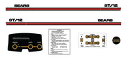 SEARS 1973-1975 ST/12 Decal kit
