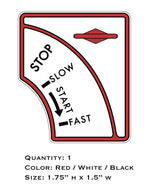 Briggs and Stratton Early 70's Throttle Decal